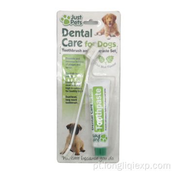 Cool Mint Flavor Dental Care para cães escova de dentes